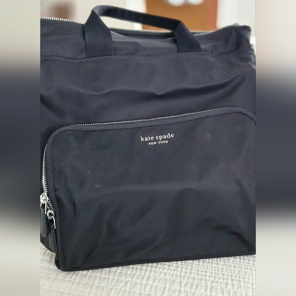 Kate Spade Sam KSNYL Convertible Backpack – Black Nylon Tote/Backpack - Picture 4 of 11